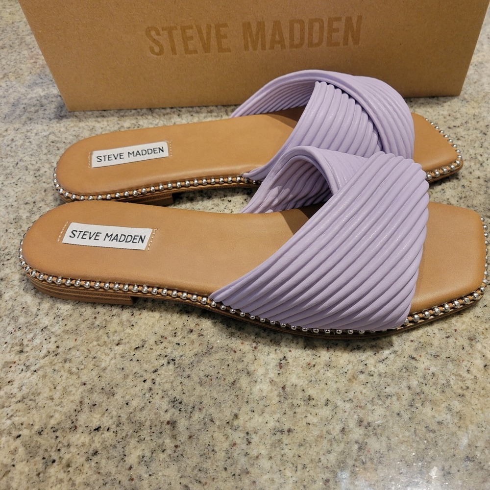 Steve Madden Womens Ravina Sandal Size 9.5 Color Lilac NIB - Picture 2 of 9